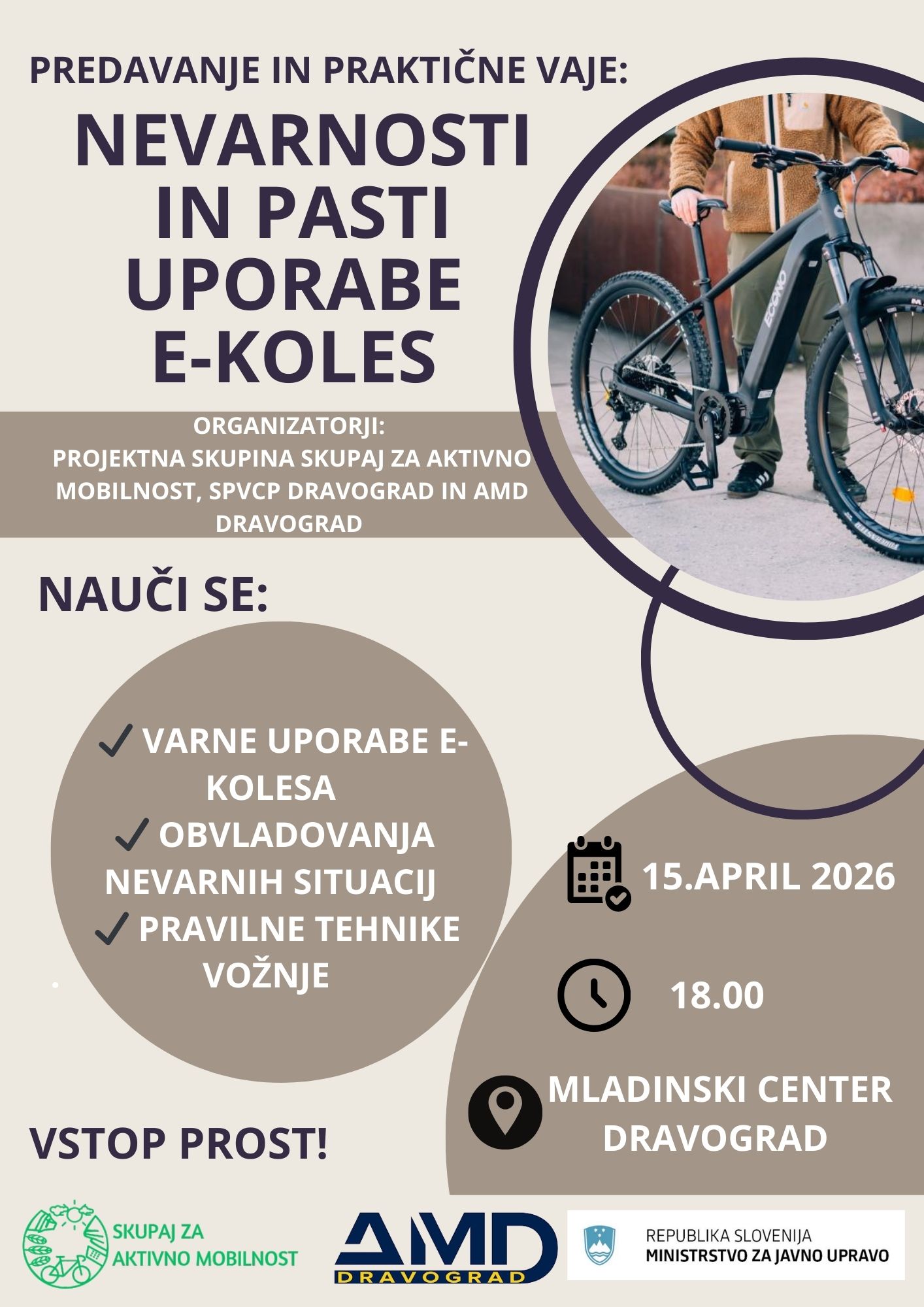 Nevarnosti in pasti uporabe e-koles