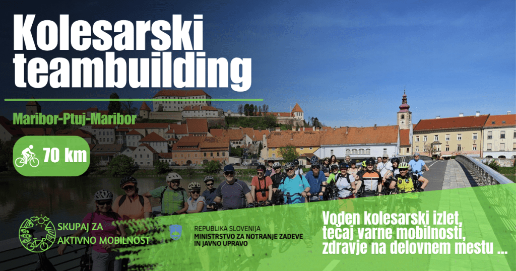 Ptujski grad in kolesarji na teambuildingu