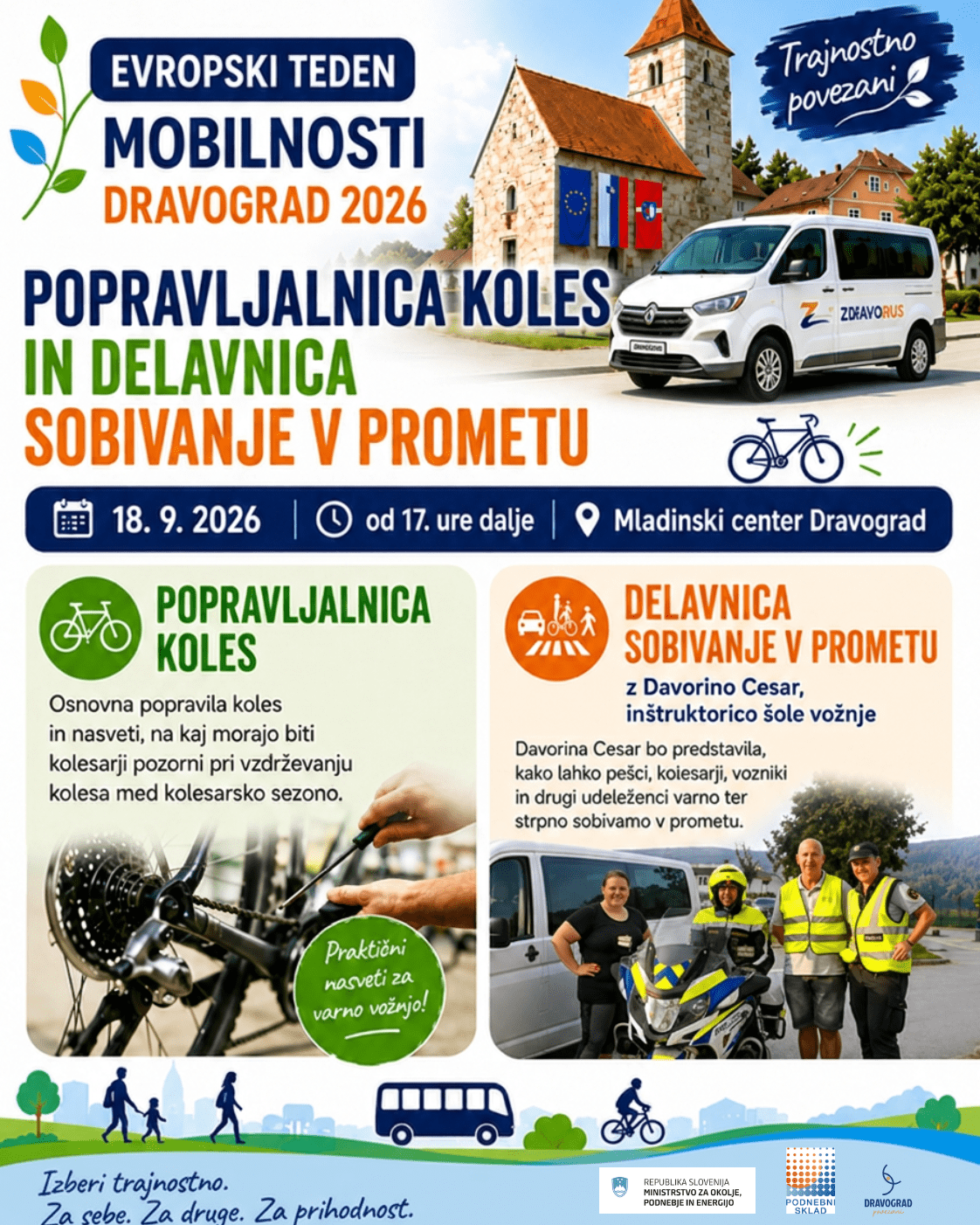 Popravljalnica koles in delavnica Sobivanje v prometu